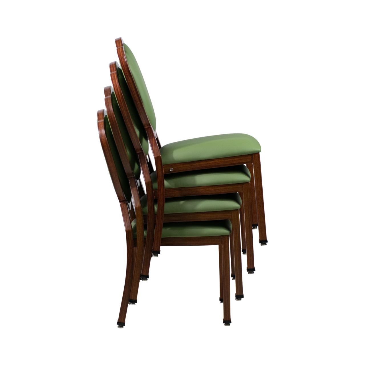 Cream Aluminum Wood Look Banquet Stack Chair The Chair Market