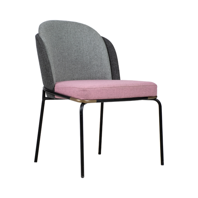 Luca Upholstered Chair - Metal