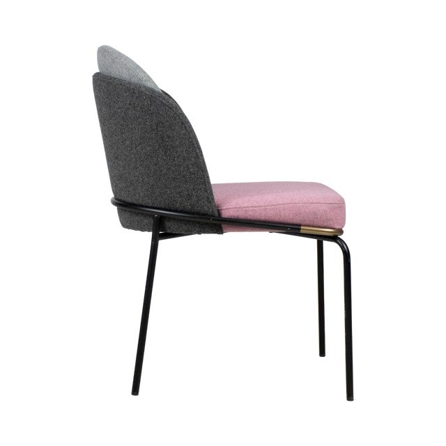 Luca Upholstered Chair - Metal