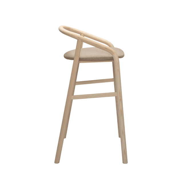 Olive Open Back Bar Stool