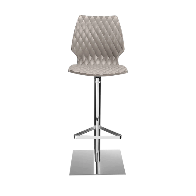 Quilted Bar Stool With Foootrest
