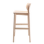 Trisby Wooden Back Bar Stool