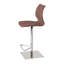 Quilted Upholstered Footrest Bar Stool