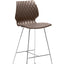 Quilted Sled legged Bar Stool