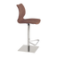 Quilted Upholstered Footrest Bar Stool