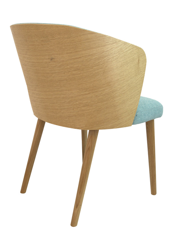Sigma Wood Upholstered Arm Chair