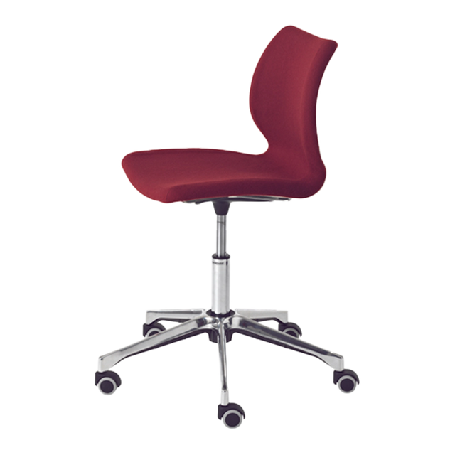 Quilted Upholstered Swivel With Wheels