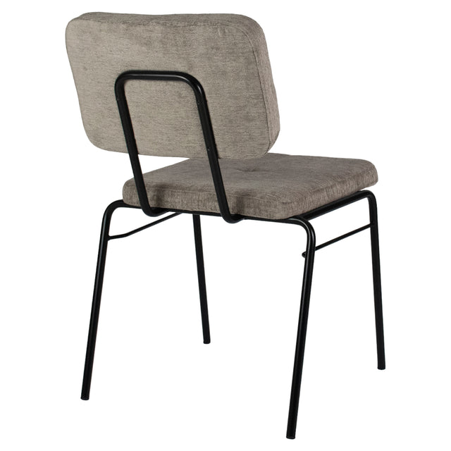 Leo Upholstered Metal Chair