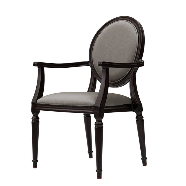 Lisbon Aluminum Wood Look Stack Arm Chair