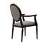 Lisbon Aluminum Wood Look Stack Arm Chair