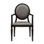 Lisbon Aluminum Wood Look Stack Arm Chair