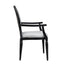 Lisbon Aluminum Wood Look Stack Arm Chair