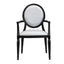 Lisbon Aluminum Wood Look Stack Arm Chair