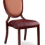 Cream Aluminum Wood Look Banquet Stack Chair