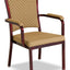 Bistone Aluminum Wood Look Arm Chair