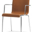 Kuadra XL 2464 Modern Leather Arm Chair – Round Legs