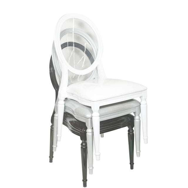 Ohola Aluminum Wood Look Stack Chair