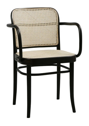Prague Cane Bentwood Arm Chair